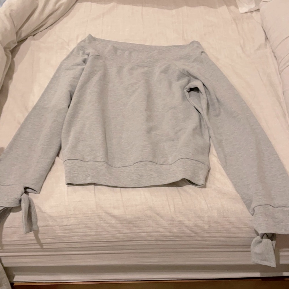 Lulus off the shoulder sweatshirt
